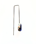 Long Deep Blue Swarovski Crystal Tear Drop Earrings