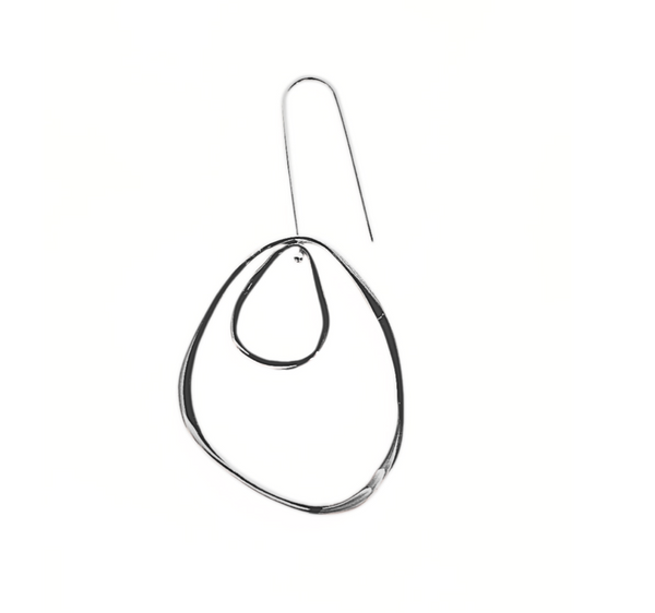 Double Round Drop Earrings
