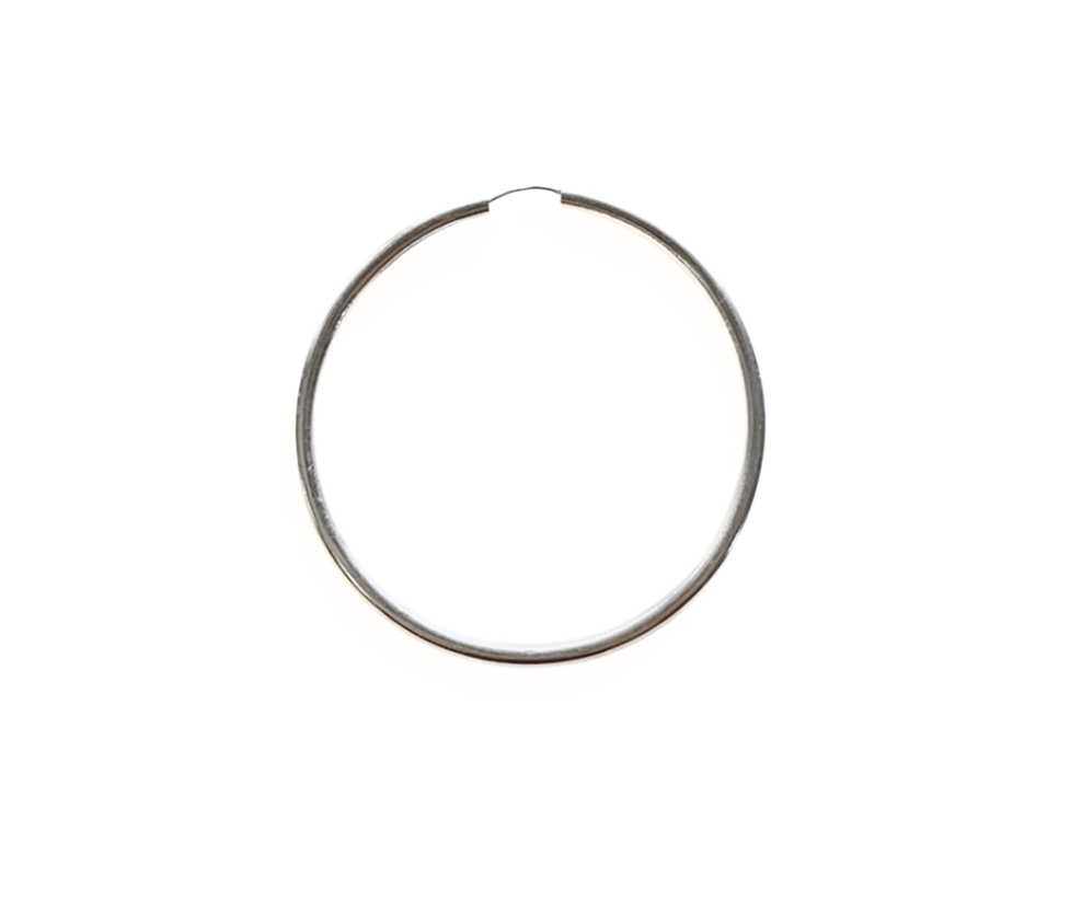 Thin Medium Hoop Earrings