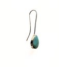Turquoise Wire Drop Earrings