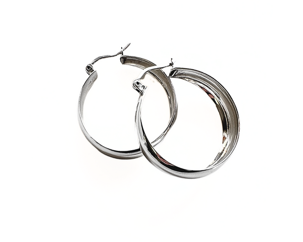 Large Chunky Hoop Earrings