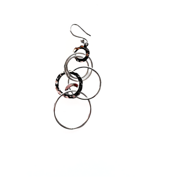 Multi Circle Drop Earrings