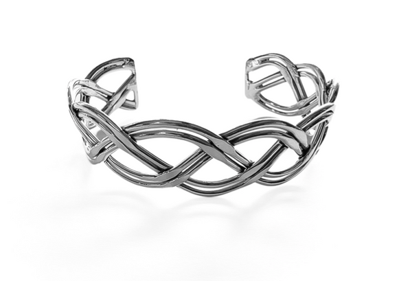 Braided Spaced Cuff Bracelet