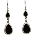 onyx drop earrings