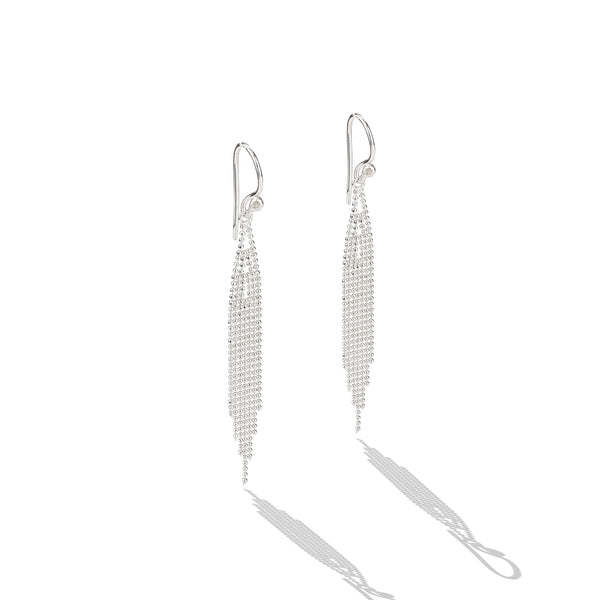 Sterling Silver Chain Drop Earrings