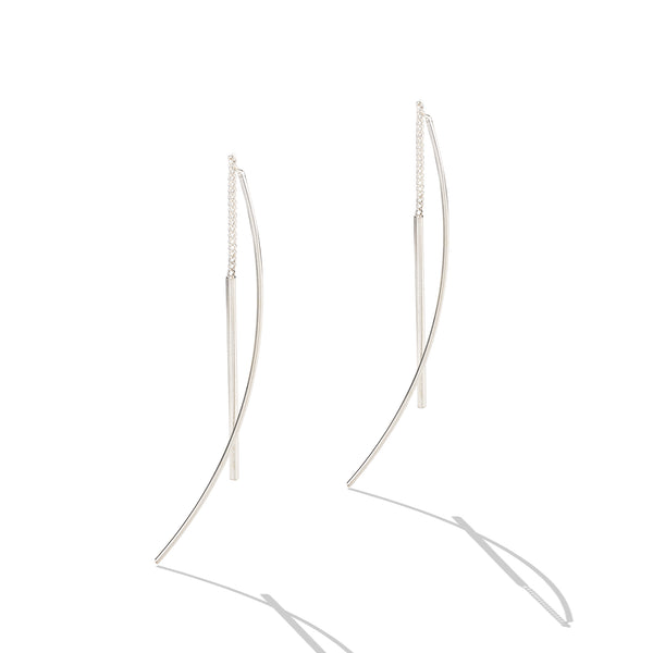 Sterling Silver Bar Threader Earrings