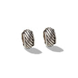 Sterling Silver Textured Huggie Earrings