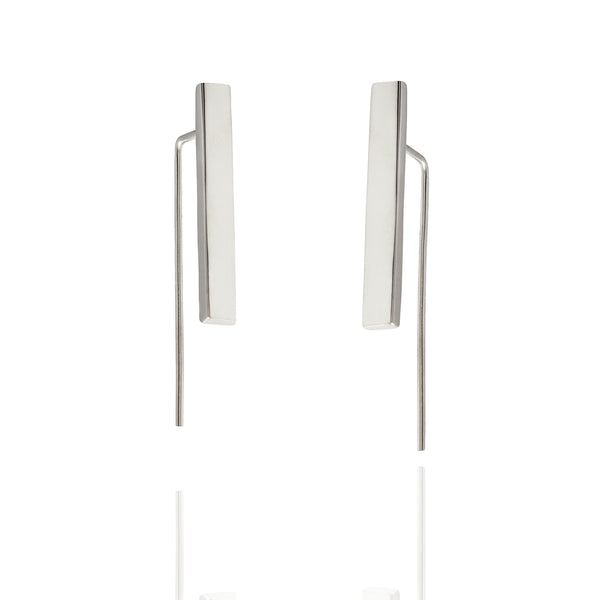 Sterling Silver Bar Wire Earrings