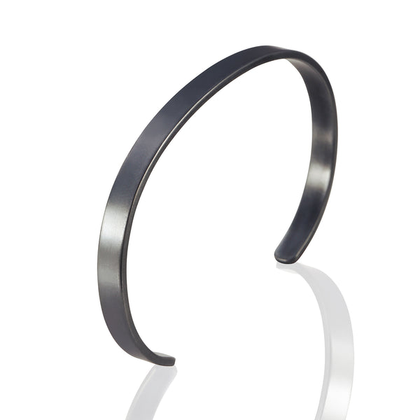 Sterling Silver Blackened Cuff Bracelet