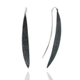 Sterling Silver Blackened French Wire Earrings
