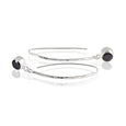 Sterling Silver French Wire Onyx Drop Earrings
