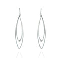 Sterling Silver Marquis Chandelier Drop Earrings