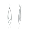 Sterling Silver Marquis Chandelier Drop Earrings