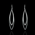 Sterling Silver Marquis Chandelier Drop Earrings