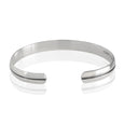 Sterling Silver Lined Cuff Bracelet