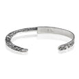 Sterling Silver Hammered Oxidized Cuff Bracelet