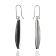 Sterling Silver Two Toned Drop Earrings