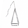 Double Layered Triangle Drop Earrings