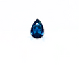 Blue Swarovski Crystal Teardrop Post Earrings