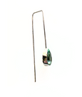 Long Green Swarovski Crystal Tear Drop Earrings