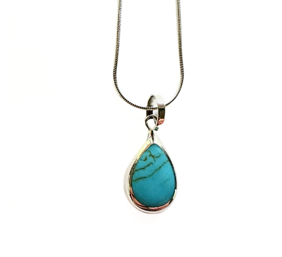 Turquoise Teardrop Pendant