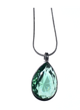 Green Crystal Teardrop Pendant