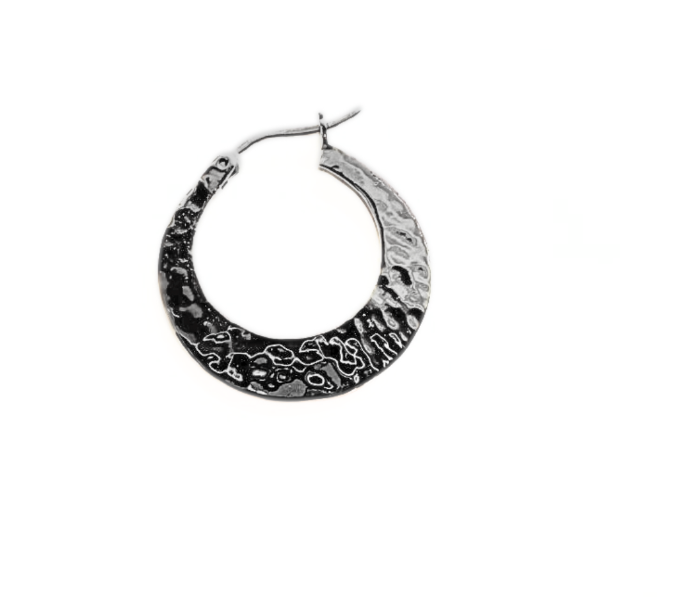 Small Hammered Hoop Earrings