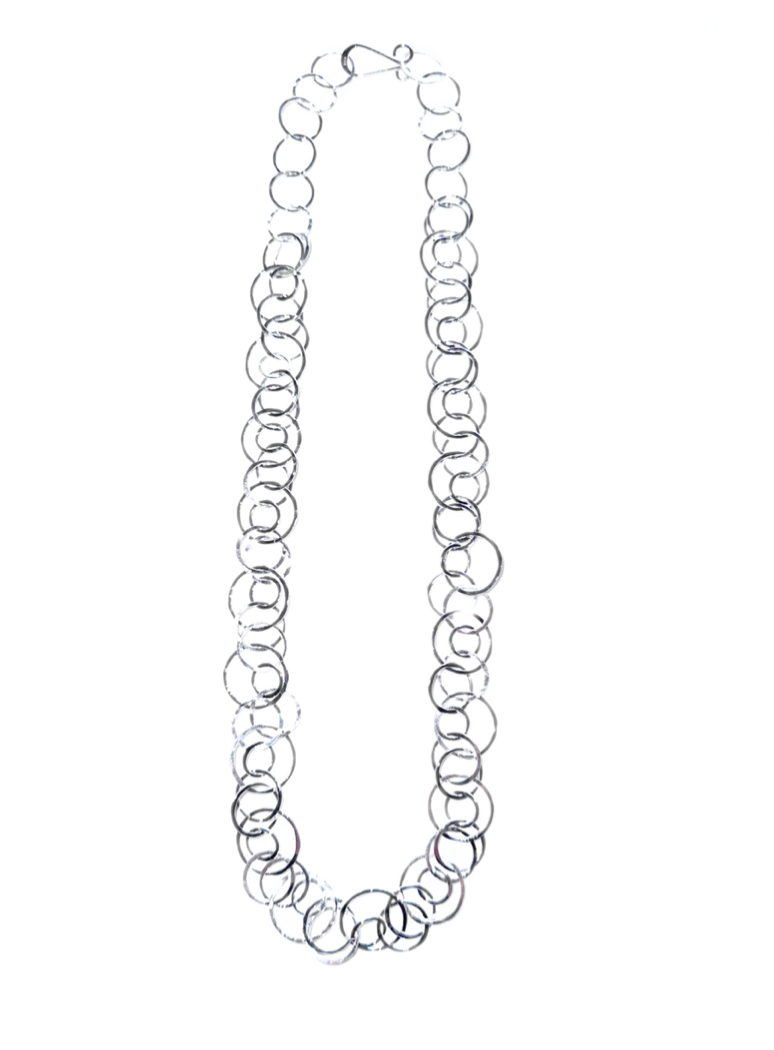 Thin Multi Circle Chain Necklace