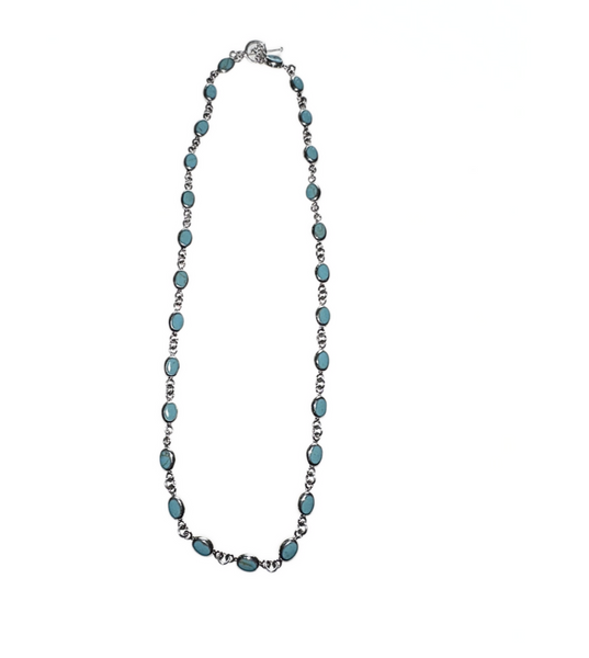 Small Turquoise Stone Chain Necklace