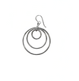 Triple Circle Drop Earrings