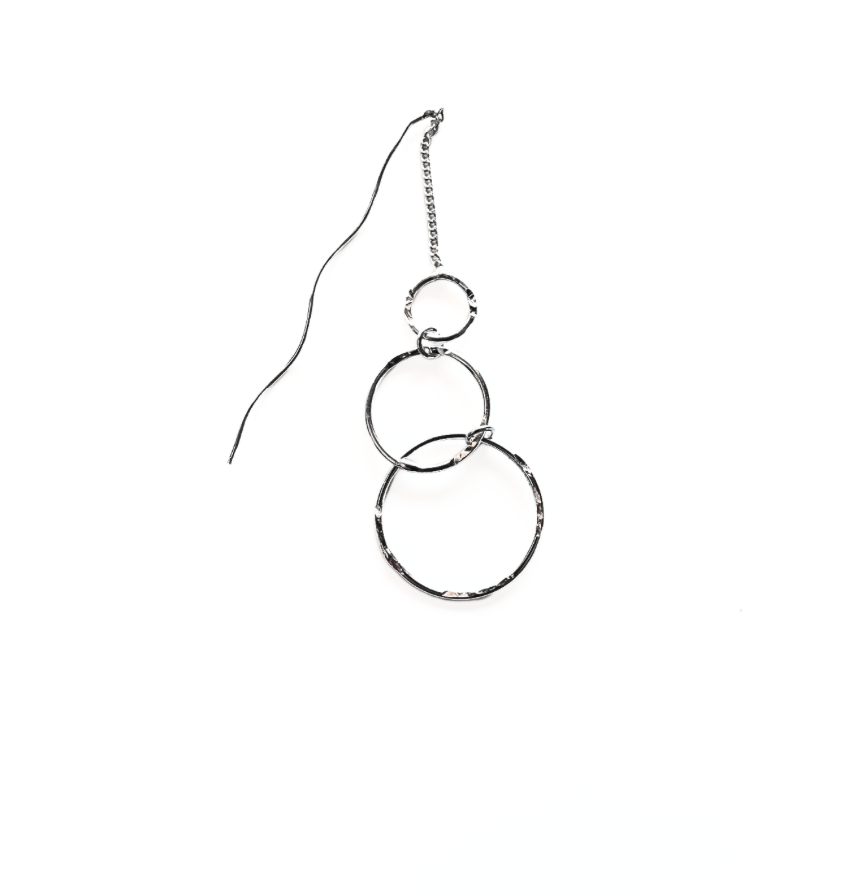 Three Circle Threader Earrings