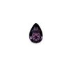 Purple Swarovski Crystal Teardrop Post Earrings