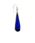 Silver Lapis Lazuli Tear Drop Earrings