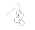 Double Layered Infinity Threader Earrings