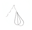 Double Layered Teardrop Threader Earrings