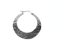 Large Hammered Hoop Earrings