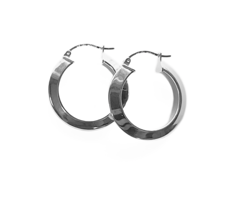 Small Thickly Shaped Hoop Earrings