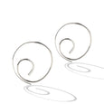 Sterling Silver Spiral French Wire Earrings