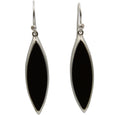 Sterling Silver Black Onyx Drop Style Earrings