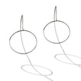 Polished Circle Threader Earrings