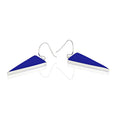 Sterling Silver Lapis Lazuli Triangle Drop Earrings