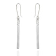 Sterling Silver Circle Bar Drop Earrings