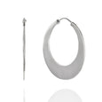 Sterling Silver High Polished Large Hoop Earrings