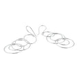 Sterling Silver Multi Link Drop Earrings
