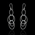 Sterling Silver Multi Link Drop Earrings