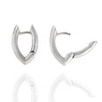 Sterling Silver Wishbone Huggie Earrings