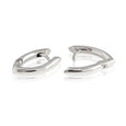 Sterling Silver Wishbone Huggie Earrings