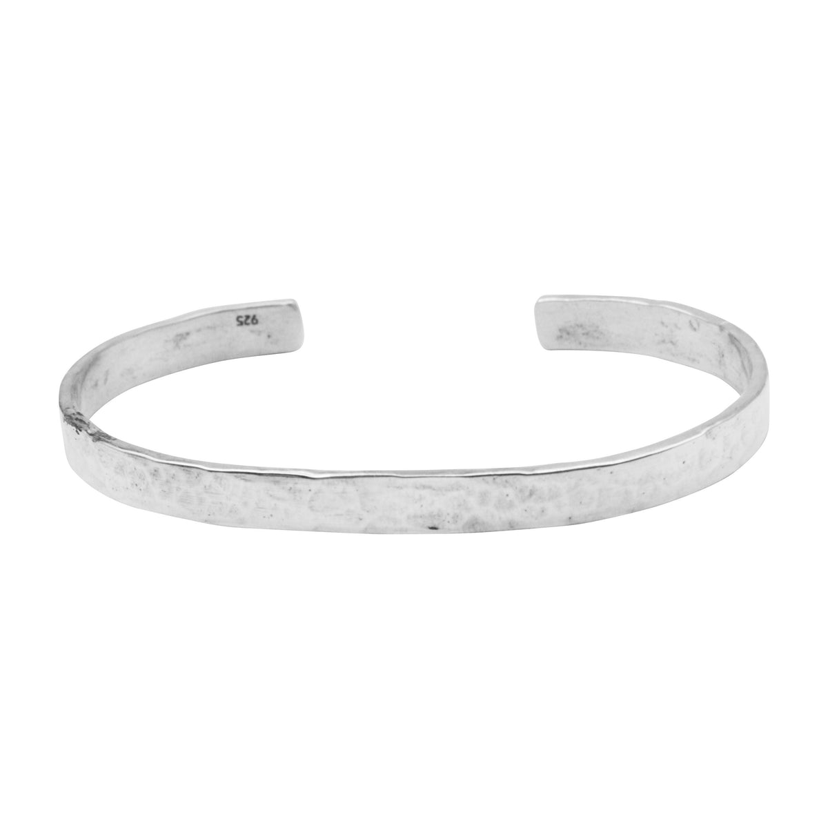Sterling Silver Hammered Cuff Bracelet – Klaebu
