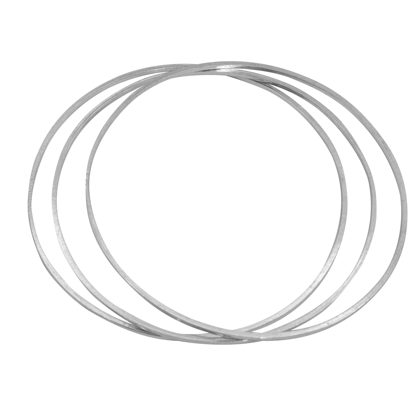 Sterling Silver Thin Multi Bangle Bracelet